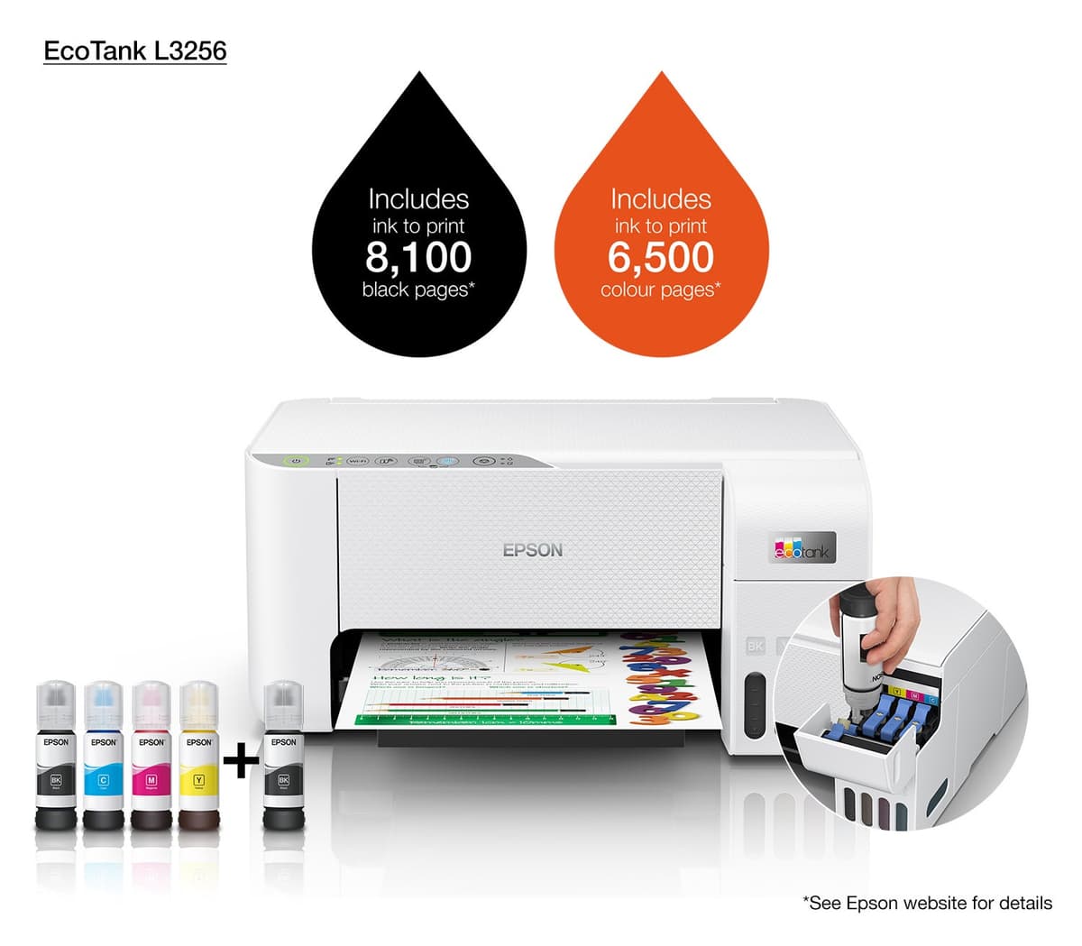 EcoTank L3256 | Epson United Arab Emirates