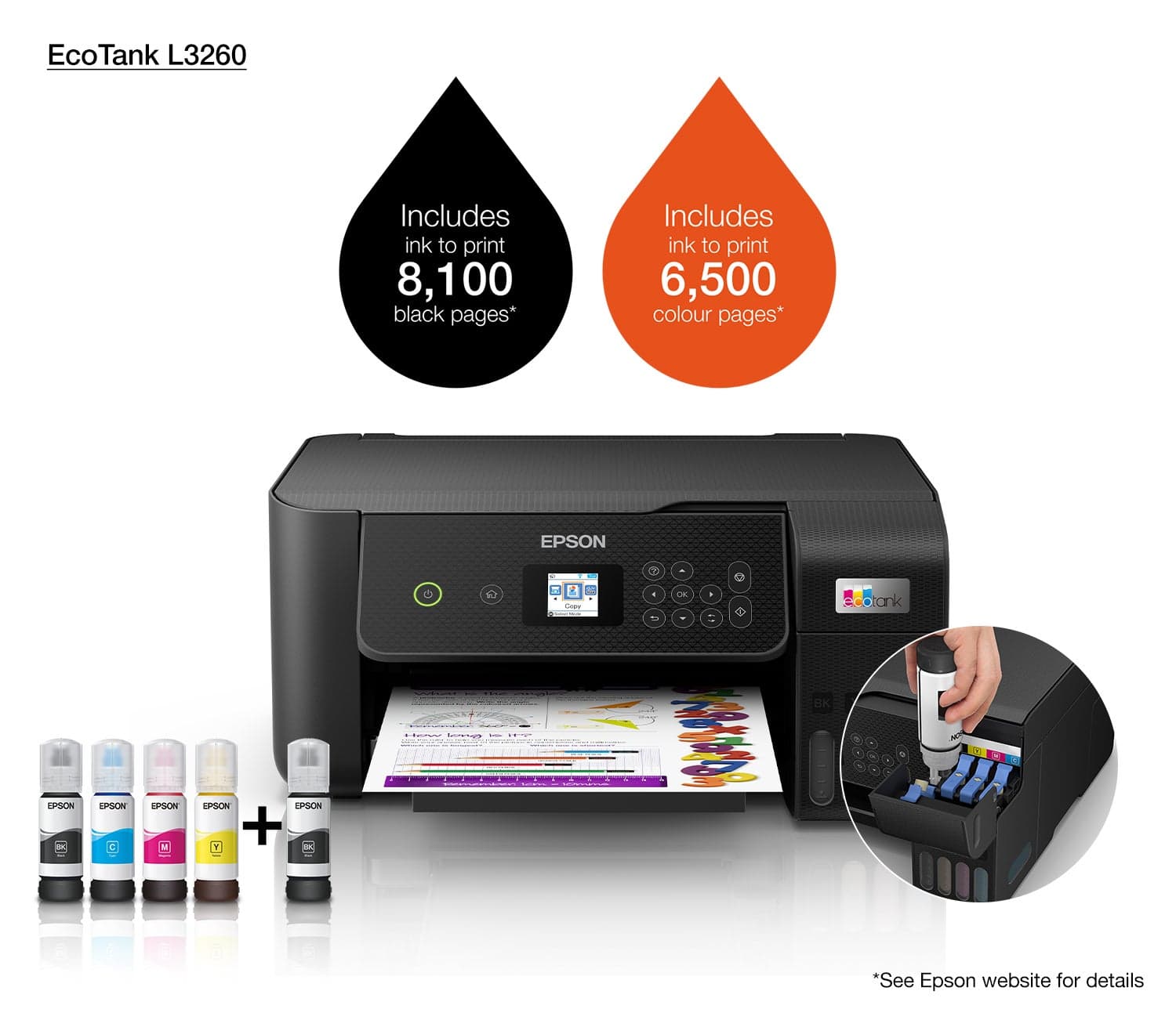 EcoTank L3260 | Epson United Arab Emirates